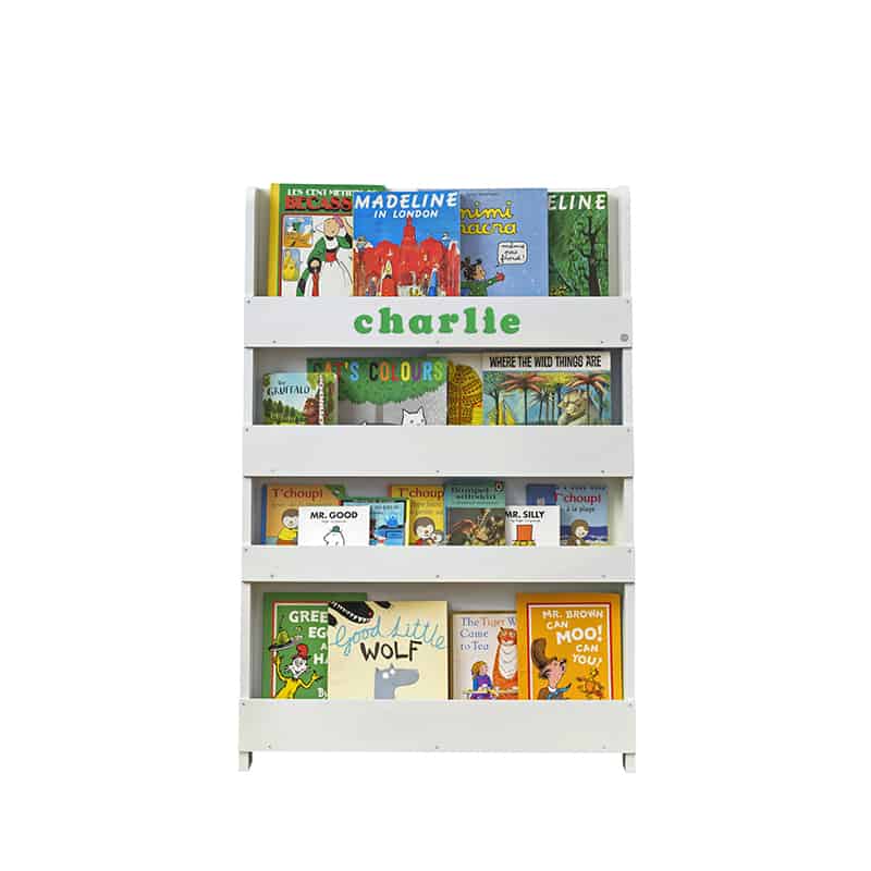 Childrens Bookcase with theme variations plus optional personalisation 